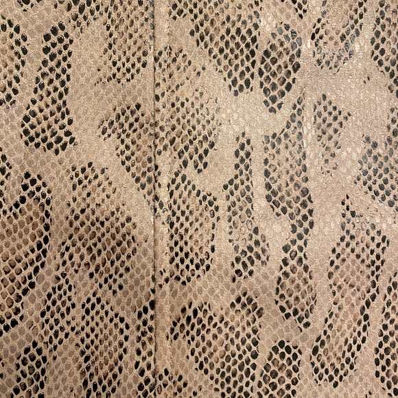 Blush Pink Python Snakeskin Mini Skirt - Picture 6 of 6